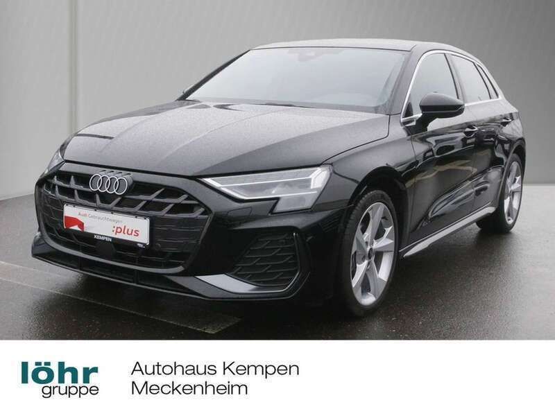 Schwarz Gebraucht 2024 Audi A3 Sportback S-Line Limousine | 36.990 € (Superpreis) - Bild 1/4