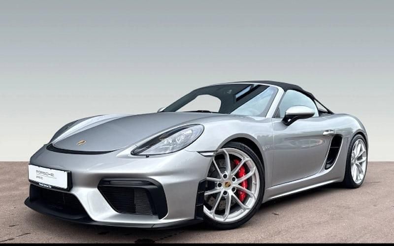 Silber Gebraucht 2021 Porsche Boxster Spyder Cabrio | 112.500 € (Teuer) - Bild 1/4