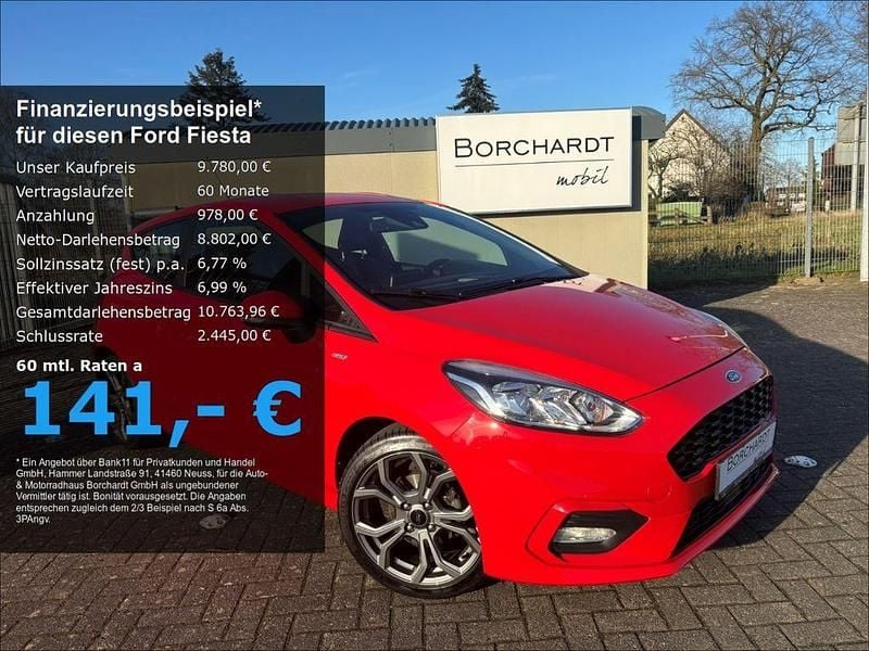 Rot Gebraucht 2018 Ford Fiesta ST-Line Kleinwagen | 9.780 € (Guter Preis) - Bild 1/4