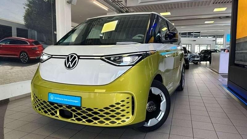 Gebraucht VW ID. Buzz Pro 150 kW (204 PS) 2024 Candyweiß/limonengelb meta... Van / Kleinbus