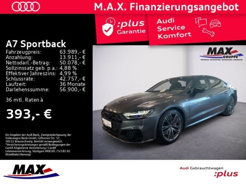 Daytonagrau perleffekt (metallic) Gebraucht 2024 Audi A7 Sportback S-Line Kleinwagen | 63.989 € (Fairer Preis) - Bild 1/3