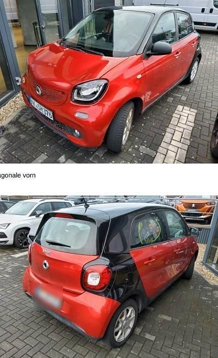 Rot Gebraucht 2017 Smart ForFour Kleinwagen | 7.800 € (Guter Preis) - Bild 1/4