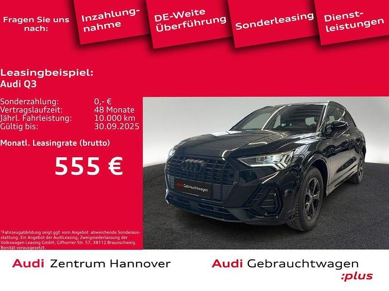 Mythosschwarz metallic Gebraucht 2024 Audi Q3 S-Line SUV | 45.990 € (Teuer) - Bild 1/4