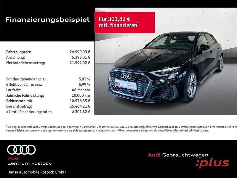 Gebraucht Audi A3 S-Line 116 PS (85 kW) 2022 Schwarz Limousine