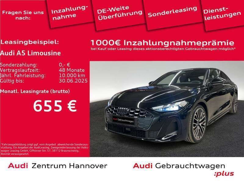 Mythosschwarz metallic Gebraucht 2024 Audi A5 Coupé | 53.990 € (Teuer) - Bild 1/4