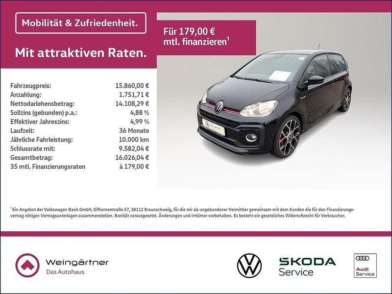 Schwarz Gebraucht 2021 VW up! GTI Kleinwagen | 15.860 € (Fairer Preis) - Bild 1/4