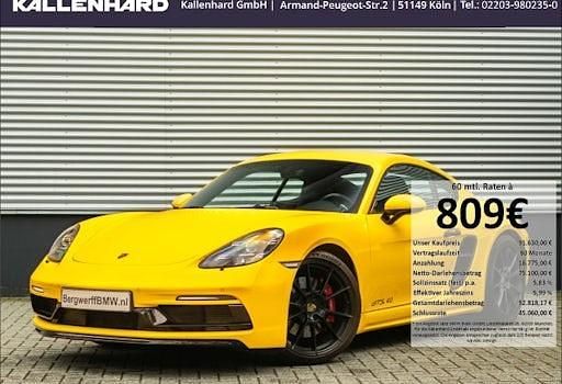 Gelb Gebraucht 2023 Porsche 718 Cayman GTS Coupé | 91.630 € (Fairer Preis) - Bild 1/4