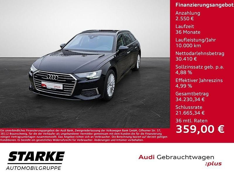 Brillantschwarz Gebraucht 2022 Audi A6 Design Kombi | 32.960 € (Guter Preis) - Bild 1/4