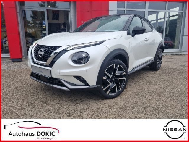 Pearl white/ kontrast black Gebraucht 2024 Nissan Juke SUV | 26.790 € - Bild 1/4