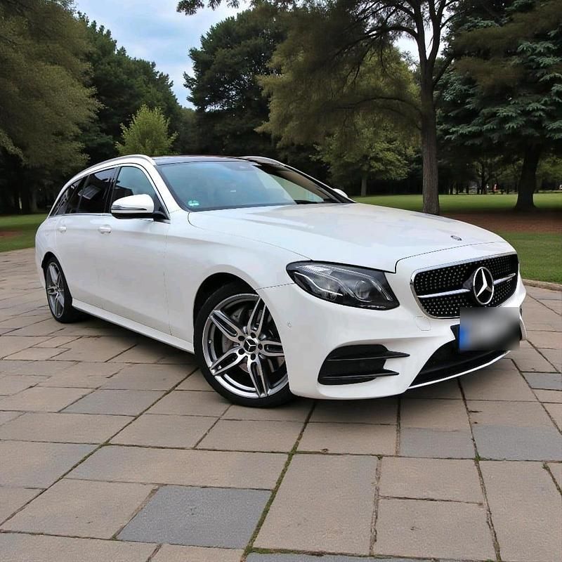 Gebraucht Mercedes E220 AMG line 194 PS (142 kW) 2017 Weiß Kombi