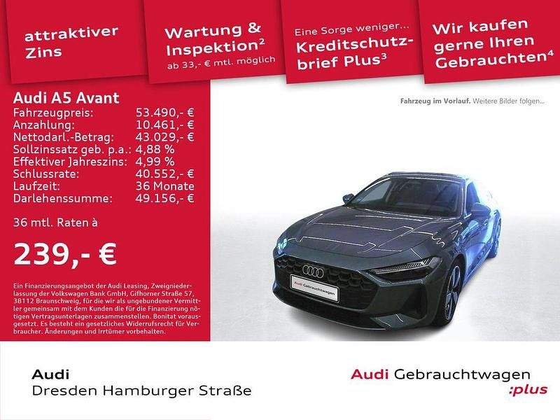 Horizontblau metallic Gebraucht 2025 Audi A5 Performance Coupé | 53.490 € (Fairer Preis) - Bild 1/3