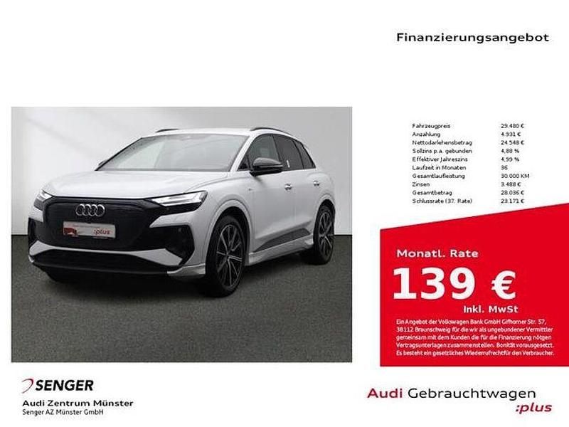 Gletscherweiß metallic Gebraucht 2023 Audi Q4 e-tron Ambiente SUV | 29.480 € (Etwas zu teuer) - Bild 1/4