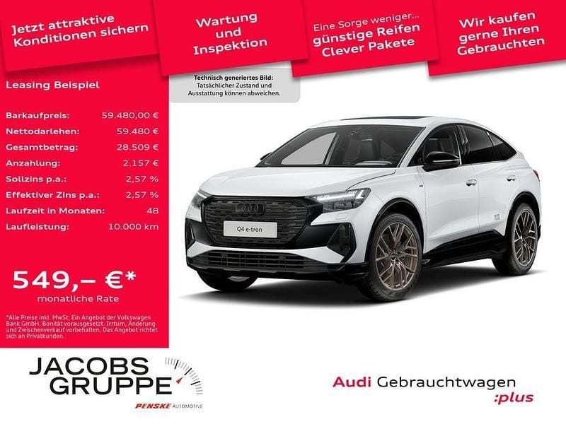 Weiß Gebraucht 2025 Audi Q4 Sportback e-tron Sport SUV | 59.480 € - Bild 1/4