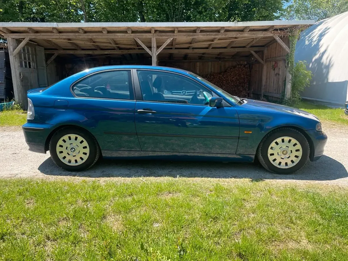 Gebraucht BMW 316 Compact 2002 Blau Kleinwagen