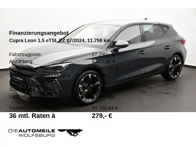 Gebraucht Cupra Leon 150 PS (110 kW) 2024 Blau Kleinwagen