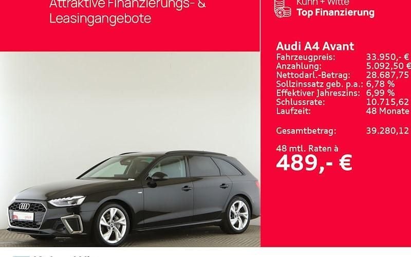 Gebraucht Audi A4 S-Line 204 PS (150 kW) 2024 Schwarz Kombi