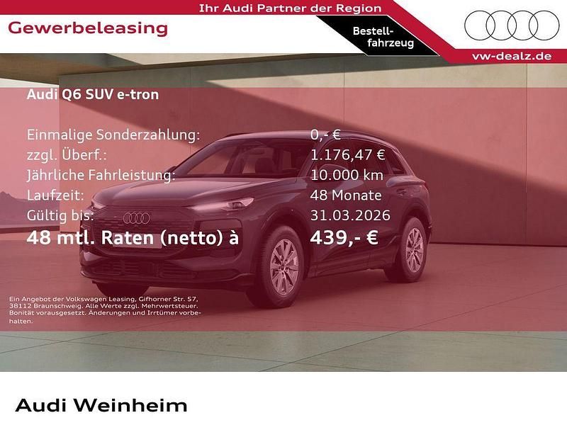 Neu Audi Q6 e-tron 185 kW (252 PS) 2025 Grau SUV