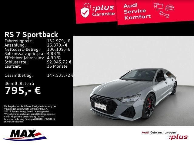 Gebraucht Audi RS7 Sportback Performance 630 PS (463 kW) 2025 Nardograu Kleinwagen