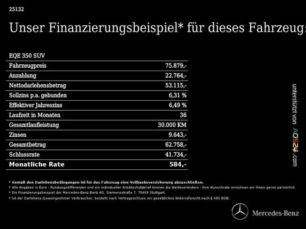 Gebraucht Mercedes EQE350 Edition 214 kW (292 PS) 2025 Manufaktur lack manufaktur alpingrau uni SUV