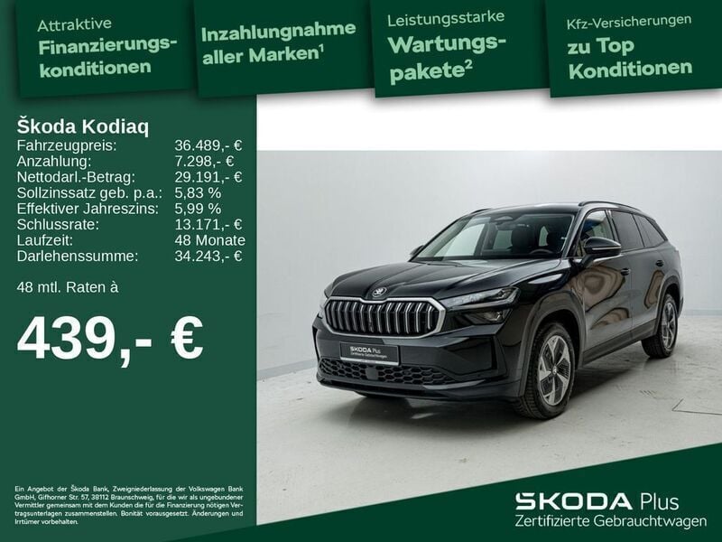 Schwarz Gebraucht 2024 Skoda Kodiaq Selection SUV | 37.895 € (Fairer Preis) - Bild 1/4