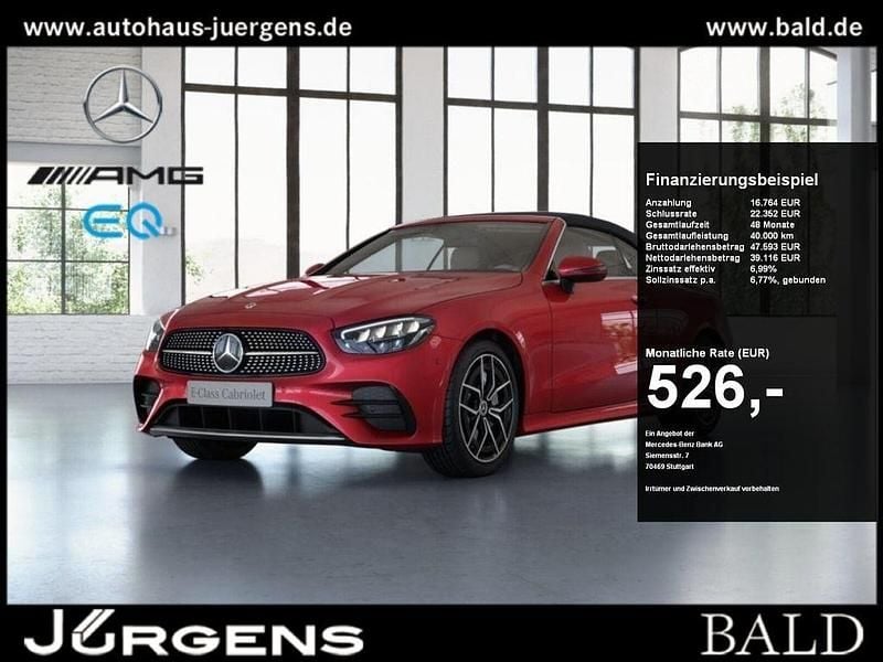 Manufaktur lack manufaktur patagonienrot bright Gebraucht 2022 Mercedes E450 Urban Cabrio | 55.880 € (Superpreis) - Bild 1/4