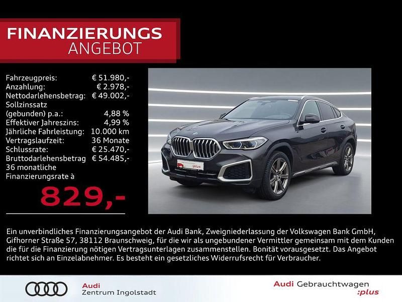 Grau Gebraucht 2022 BMW X6 xLine SUV | 51.980 € - Bild 1/3