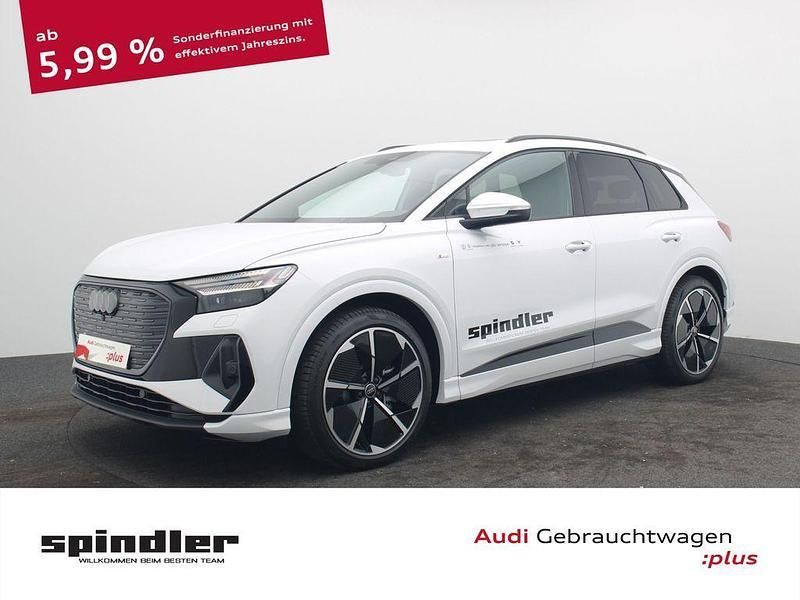 Gletscherweiß metallic Gebraucht 2024 Audi Q4 e-tron Ambiente SUV | 49.980 € - Bild 1/4