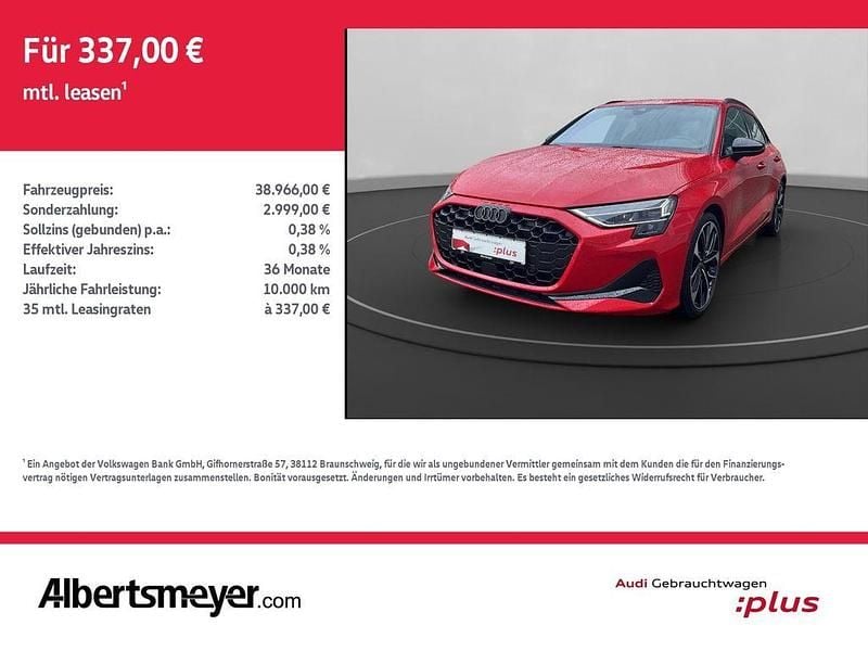 Progressivrot metallic Gebraucht 2025 Audi A3 Advanced Plus Limousine | 38.966 € (Guter Preis) - Bild 1/4