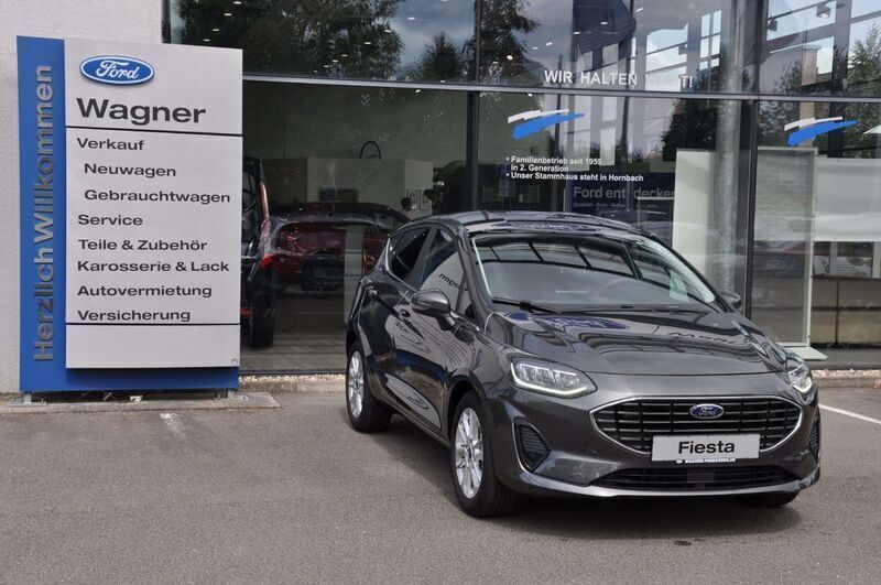 Grau Gebraucht 2023 Ford Fiesta Titanium Kleinwagen | 22.990 € (Teuer) - Bild 1/4