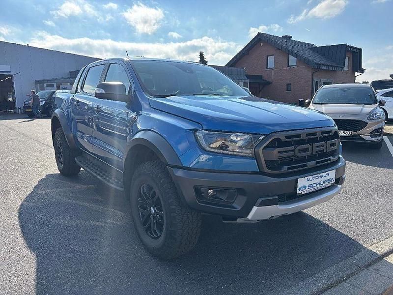 Performanceblau metallic (metallic) Gebraucht 2020 Ford Ranger Raptor Abholung | 35.950 € (Teuer) - Bild 1/4