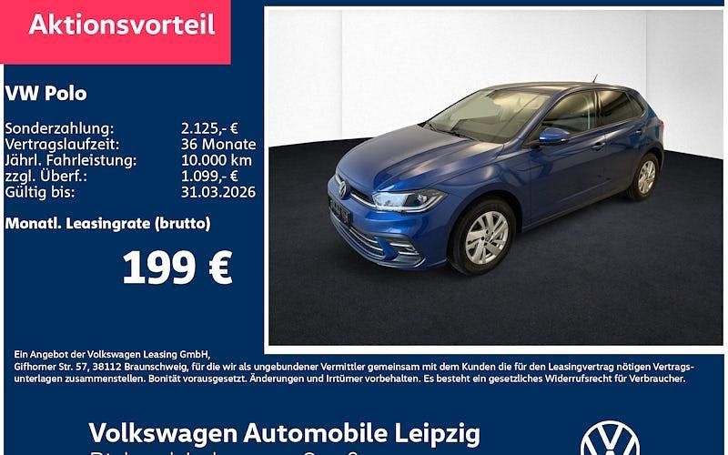 Neu VW Polo Style 95 PS (69 kW) 2026 Blau Limousine