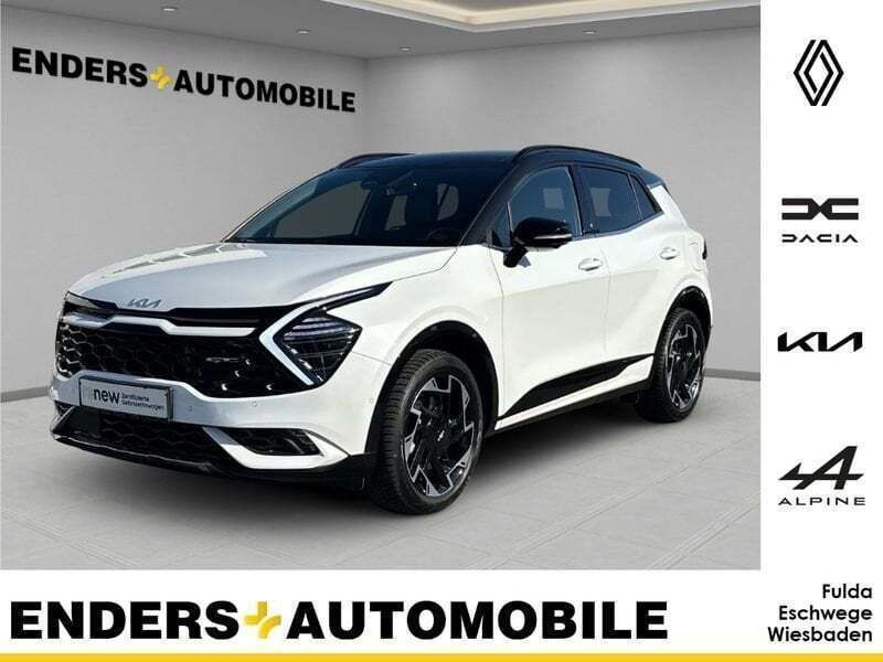 Ha2) deluxeweiss met./schwarz (weiss Gebraucht 2022 Kia Sportage GT-Line SUV | 33.980 € (Fairer Preis) - Bild 1/4