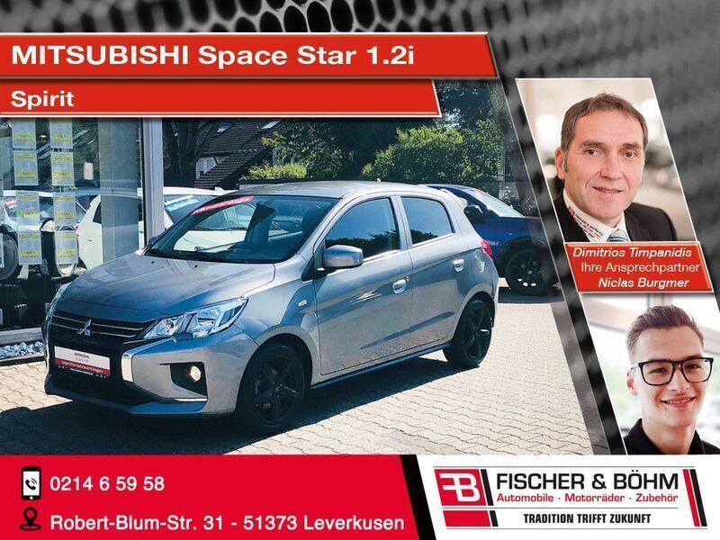 Grau Gebraucht 2021 Mitsubishi Space Star Spirit Kleinwagen | 9.950 € (Fairer Preis) - Bild 1/4