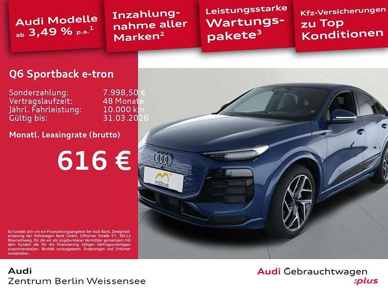 Ascariblau metallic Gebraucht 2025 Audi Q6 e-tron SUV | 79.985 € - Bild 1/4