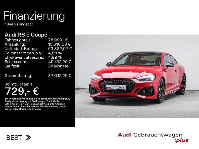 Progressivrot metallic Gebraucht 2024 Audi RS5 Sport Coupé | 78.999 € (Etwas zu teuer) - Bild 1/4