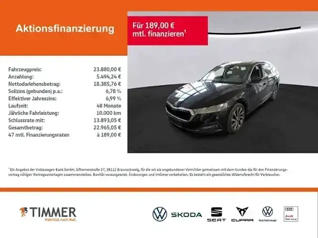 Gebraucht Skoda Octavia Style 150 PS (110 kW) 2022 Schwarz Kombi