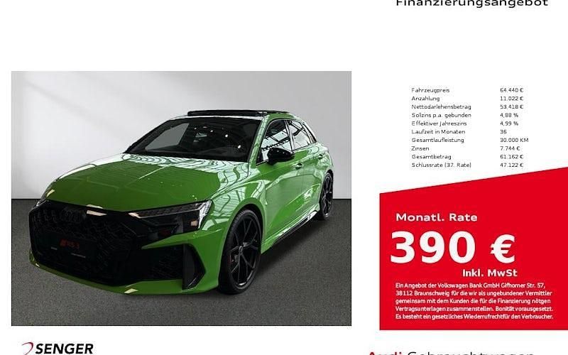 Grün Gebraucht 2025 Audi RS3 Ambiente Limousine | 64.440 € (Guter Preis) - Bild 1/4