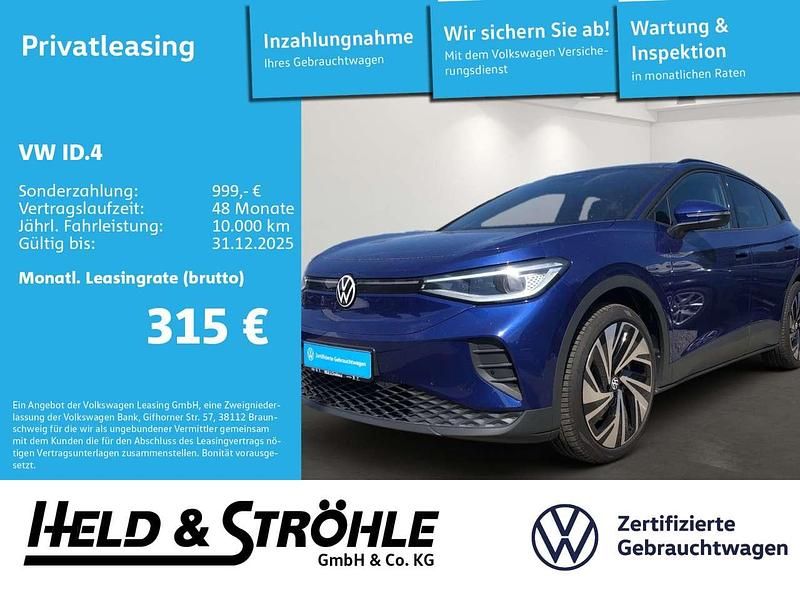 Blue dusk metallic (metallic) Gebraucht 2024 VW ID.4 Pro SUV | 38.820 € (Fairer Preis) - Bild 1/3