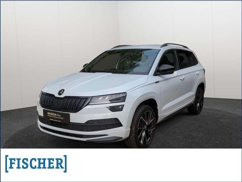 Weiß Gebraucht 2021 Skoda Karoq SportLine SUV | 19.970 € (Guter Preis) - Bild 1/4