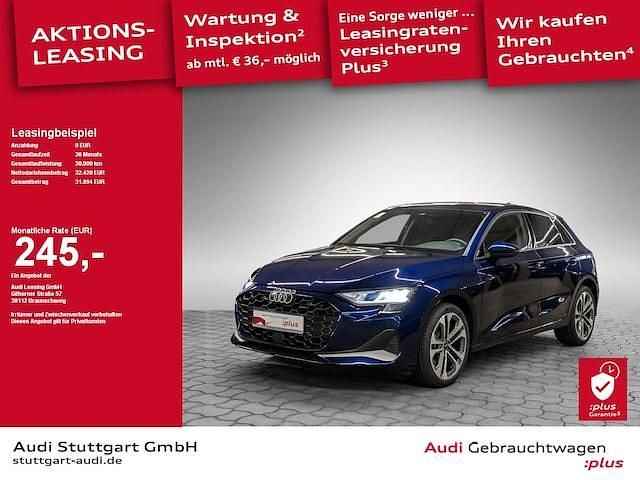 Navarrablau metallic Gebraucht 2025 Audi A3 Advanced Plus | 32.420 € (Guter Preis) - Bild 1/1