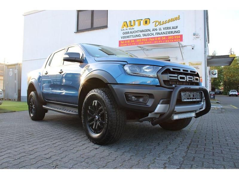 Blau (metallic) Gebraucht 2020 Ford Ranger Raptor Abholung | 35.498 € (Teuer) - Bild 1/4