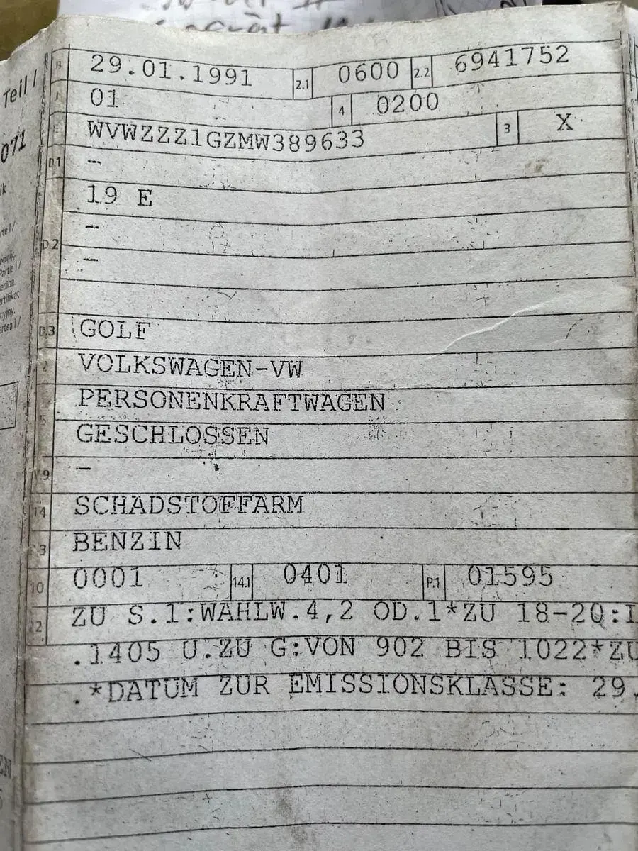 Gebraucht VW Golf III 82 PS (60 kW) 1991 Weiß Kleinwagen