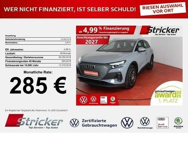 Grau Gebraucht 2023 Audi Q4 e-tron Comfort SUV | 23.949 € (Superpreis) - Bild 1/4