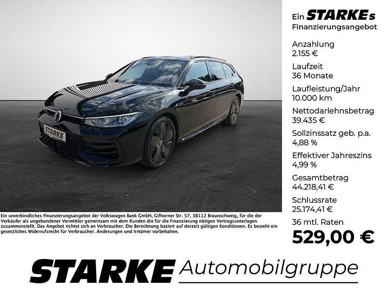 Grenadillschwarz metallic Gebraucht 2024 VW Passat R-line Kombi | 41.590 € (Etwas zu teuer) - Bild 1/4