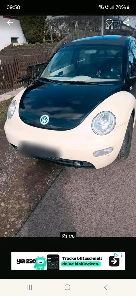 Gebraucht VW New Beetle 102 PS (75 kW) 2000 Schwarz Kleinwagen