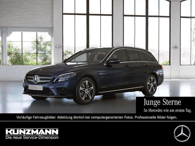 Cavansitblau metallic Gebraucht 2021 Mercedes C300 Avantgarde Kombi | 29.388 € (Superpreis) - Bild 1/4