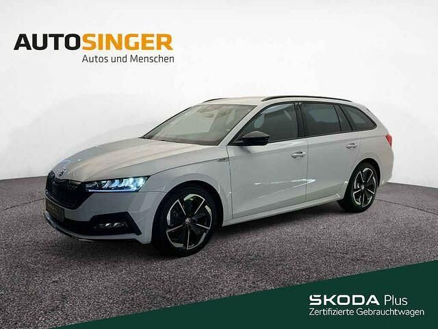 Moonweiss metallic Gebraucht 2024 Skoda Octavia SportLine Kombi | 32.880 € (Guter Preis) - Bild 1/2