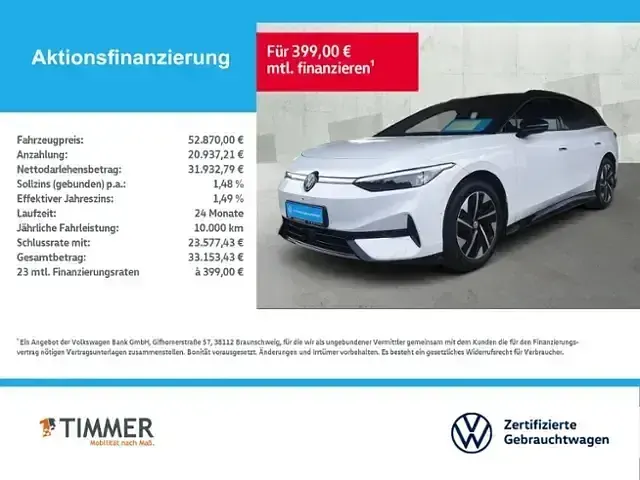 Gebraucht VW ID.7 Pro 210 kW (286 PS) 2025 Weiß Kombi