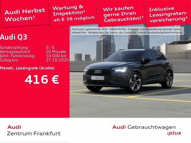 Mythosschwarz metallic Gebraucht 2025 Audi Q3 Advanced Plus SUV | 44.850 € (Teuer) - Bild 1/2