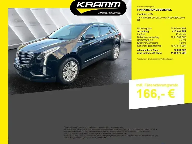 Usata Cadillac XT5 314 CV (230 kW) 2017 Nero SUV